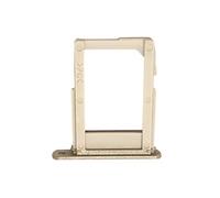 Clappio Tiroir de Carte Nano SIM pour Galaxy A6 Plus Emplacement SIM 1 Dorée