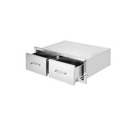 VEVOR Tiroir de Cuisine Double en Inox 75×50×25cm pour Rangement Ustensile Cuisine Inox