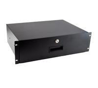 Tiroir de montage en rack verrouillable 3U de 48,3 cm avec rails de support arrière 338 mm de profondeur