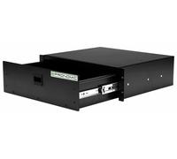 Pronomic RD-103 Tiroir de Rack 3 HE, pour Installation dans Un Rack 19" | 3 HE (= 133, 35 mm), Extension 2/3 fluide, Snaplock, Matériau: tôle d'acier, Poids: env. 6 kg, Couleur: noir, 3 HE