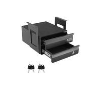 VEVOR Tiroir Coulissant sous Bureau, 365x335x250 mm, Tiroir Organisateur de Rangement de Bureau Caché Verrouillable, Capacité de Charge 5 kg, pour Maison sous Table, Poste de Travail Assis-debout