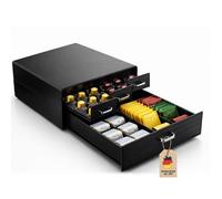 Tiroir de rangement pour capsules de café, compatible avec les capsules Nespresso, Vertuo et K-Cup, Porte-capsules de café