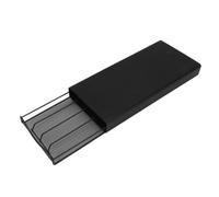 Tiroir de rangement pour dosettes de café - MXZZAND - Capacité 40 - Métal - Design contemporain - Blanc