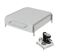 Tiroir de rangement pour dosettes de café, tiroir de rangement pour machine à café, organiseur de bureau blanc avec compartiments pour sachets de thé (L)