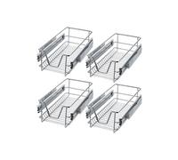 Tiroir de rangement téléscopique avec capacité de charge 25 kg gris