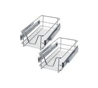 Tiroir de rangement téléscopique avec capacité de charge 25 kg gris