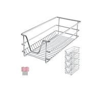 Tiroir de rangement téléscopique avec capacité de charge 25 kg gris