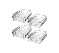 Tiroir de rangement téléscopique avec capacité de charge 25 kg gris