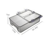 Tiroir De Réfrigérateur Transparent, Boîte De Rangement For Réfrigérateur, Boîte De Rangement À Ventouse, Étagère Inférieure, Support De Boîte De Tiroir(8PCS mop)