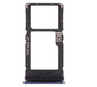 Tiroir de remplacement pour téléphone portable avec carte SIM et micro SD pour Motorola Moto G100 (bleu)