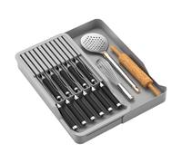 Tiroir de support de couteaux - Bloc de rangement sur drawer, organisateur d'ustensiles de cuisine | Plateau à couverts peu encombrant, couteau compact et support de cuillère pour cuisines D