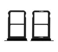 Tiroir double carte Nano SIM pour Huawei P20 Adaptateur remplacement Noir