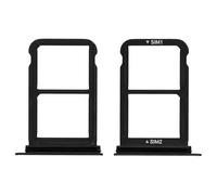 Tiroir double carte Nano SIM pour Huawei P20 Pro Adaptateur remplacement Noir