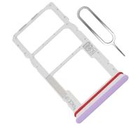Tiroir Double Carte SIM MicroSD pour Motorola Moto E14 Support Plateau Porte - Violet