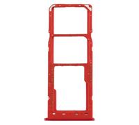 Tiroir Double Carte SIM + MicroSD pour Samsung Galaxy A10, A20, A30, A50 Support Plateau Porte - Rouge