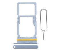 Tiroir Double Carte SIM MicroSD pour Samsung Galaxy A17 4G (SM-A175F) Support Plateau Porte Chariot - Bleu