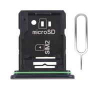 Tiroir Double Carte SIM + MicroSD pour Sony Xperia 10 III (XQ-BT52) Support Plateau Porte - Noir