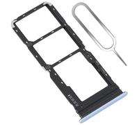 Tiroir Double Carte SIM MicroSD pour Vivo Y21 (V2111) / Y21S (V2110) / Y21T (V2135) Support Plateau Porte Tray Holder - Bleu Clair