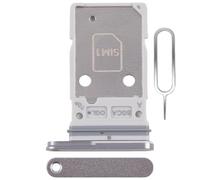 Tiroir Double Carte SIM pour Samsung Galaxy S25 FE (SM-S731B) Support Plateau Porte - Argent