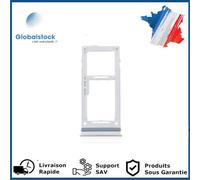 Tiroir Double SIM pour Samsung Galaxy A52 4G / A52 5G / A72 4G - Blanc