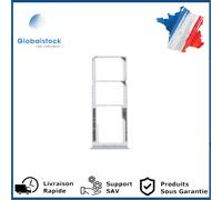 Tiroir Double SIM PREMIUM pour Xiaomi Redmi Note 10S - Argent