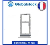 Tiroir Double Sim + Sd Pour Samsung Galaxy S20 Blanc