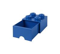 Tiroir en brique 4 boutons, 1 tiroir, boîte de rangement empilable, 4.7 l , Bleu