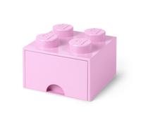 Tiroir en brique LEGO 4 boutons, 1 tiroir, boîte de rangement empilable, 4.7 l