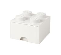 Tiroir en brique LEGO 4 boutons, 1 tiroir, boîte de rangement empilable, 4.7 l