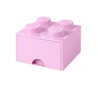 Tiroir en brique LEGO 4 boutons, 1 tiroir, boîte de rangement empilable, 4.7 l