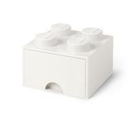 Tiroir en brique LEGO 4 boutons, 1 tiroir, boîte de rangement empilable, 4.7 l