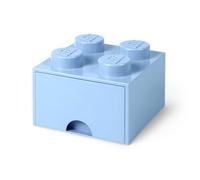 Tiroir en brique LEGO 4 boutons, 1 tiroir, boîte de rangement empilable, 4.7 l