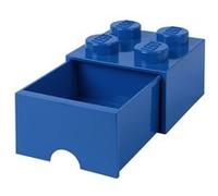 Tiroir en brique LEGO 4 boutons, 1 tiroir, boîte de rangement empilable, 4.7 l , Bleu Bleu G