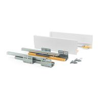 Tiroir en kit - côtés acier 105 mm - 450 mm - blanc - Concept EMUCA