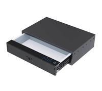 Tiroir encastré pour Armoire avec Serrure biométrique à Empreintes digitales et Clavier numérique, Coffre-Fort à Ouverture Automatique pour Organiser Votre Placard ou Ranger Vos Objets de Valeur