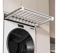 Tiroir extensible pour pantalons - Porte-pantalons coulissant pour armoire, étendoir à linge au-dessus de la machine à laver, étendoir à vêtements multifonctionnel caché, gain de place(B,60~85cm)