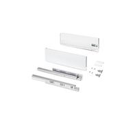 Tiroir extérieur Protone 30kg , coulisses à sortie totale et fermeture amortie, hauteur 131mm, profondeur 450mm, Acier, Peint en blanc