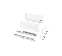 Tiroir en kit - sortie totale - côtés acier 178 mm - Protone - blanc - profondeur 450 mm EMUCA