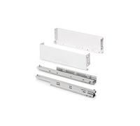 Emuca Tiroir extérieur Simplex 25 kg hauteur 122 mm profondeur 440 mm acier peint blanc