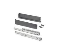 Tiroir extérieur Simplex 25kg hauteur 88mm, profondeur 490mm, acier, Gris antracite