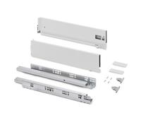 Tiroir extérieur Vertex 3D 60 kg - hauteur 131 mm - acier - prof 500 mm - blanc EMUCA