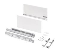 Tiroir extérieur Vertex 3D 60 kg - hauteur 242 mm - acier - prof 500 mm - blanc EMUCA