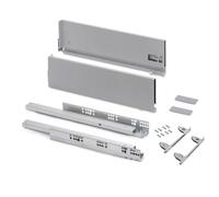 Tiroir extérieur Vertex 3D aluminium - hauteur 178 mm - charge 40 kg - 400 mm EMUCA