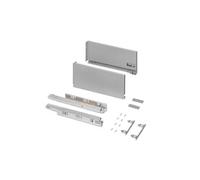 Tiroir extérieur Vertex 40kg hauteur 178mm, profondeur 400mm, Acier, Gris peint