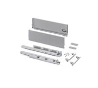 Tiroir extérieur Vertex avec réglages 3D hauteur 178 mm, 40kg, profondeur 450mm, Acier, Peint en aluminium