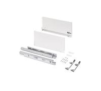Emuca - Tiroir extérieur Vertex 3D - acier - 60 kg - hauteur 242 mm - profondeur 500 mm - blanc