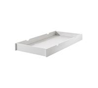 Vipack Erik Tiroir lit gigogne en bois laqu blanc L199 x H18,5 x P94 cm Blanc G