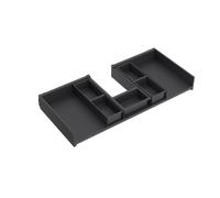 Tiroir metallic haut pour meuble de 800 mm avec découpe siphon, profondeur 45 - SALGAR 103144