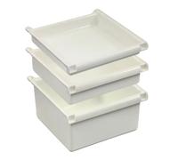 Tiroir ou bac avec glissières pour guéridon Agily 400 x 400 Praticima - Hauteur 115 mm
