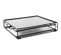 Tiroir Porte-Capsules Métal "Espresso" 31cm Noir Noir G